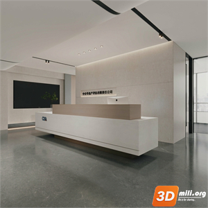 Lobby front desk Skp Files 